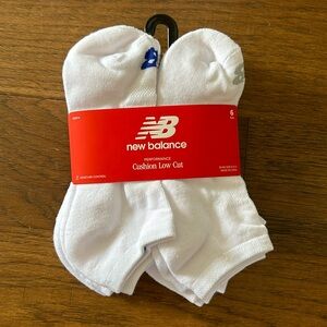 New Balance, low cut socks, 6 pairs